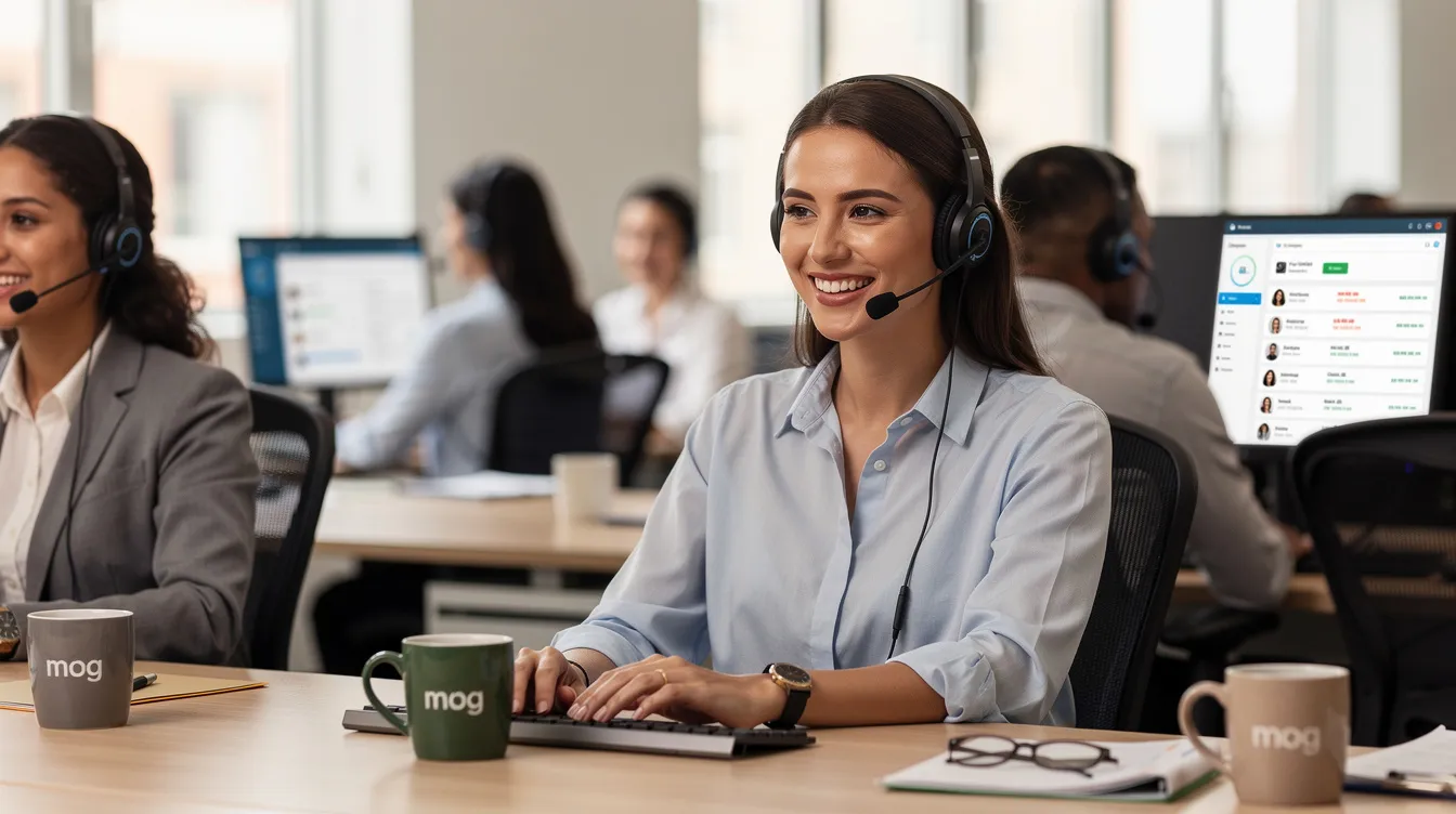 Client service representatives answering prospective law firm client calls